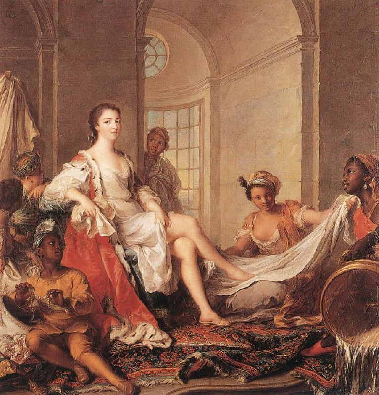 NATTIER, Jean-Marc Mademoiselle de Clermont en Sultane sg oil painting image